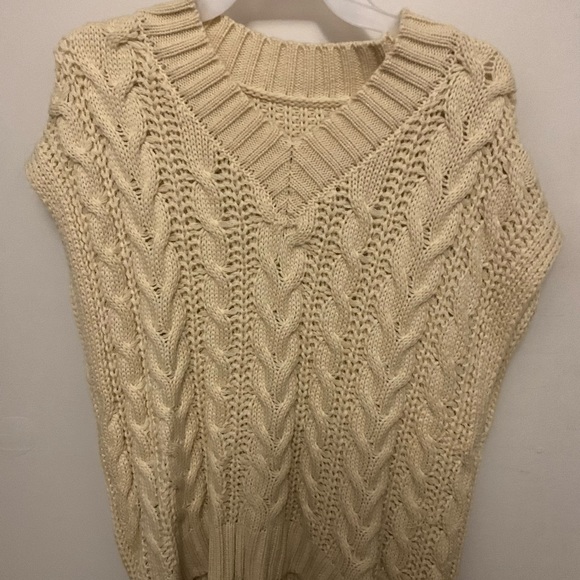 Cream Sweater Vest - Picture 2 of 2